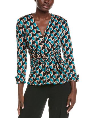 Diane Von F&uuml;rstenberg Diane Von Furstenberg Rachael Print Top