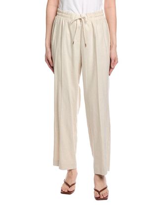 Jones New York Drawstring Linen-Blend Pant