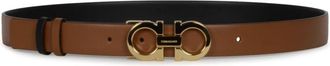 Ferragamo Donna H.25 Belt - Dames - Riemen - Bruin - 85 CM - Leer - Accessoires