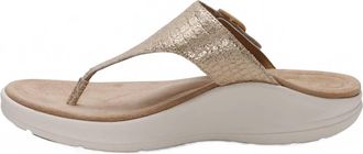 Aetrex Womens Donna Thong Sandal In Champagne