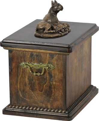 OEM Boxer, Boxer Ii - Urna Para Cenizas De Perro, Urna Con Estatuilla, Urna Elegante De Estilo Cl&aacute;sico De Art-dog