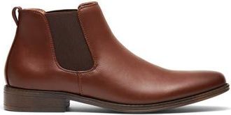 Uncut CANTERBURY round toe Chelsea dress boot in Brown Pu at Nordstrom, Size 10