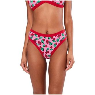Beach Riot Rozli Bikini Bottom Womens Mon Cherry Stretch Swimwear FROG866