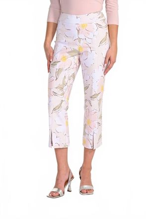 Frank Lyman Design Lyman Crop Pant In White Print