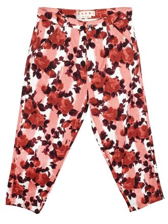 Marni anita print drop cotton pants Size 26/66