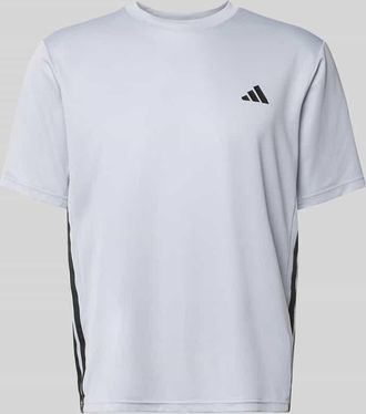 adidas Regular Fit Sport T-Shirt mit Logo-Print in Mittelgrau, Gr&ouml;&szlig;e XXL