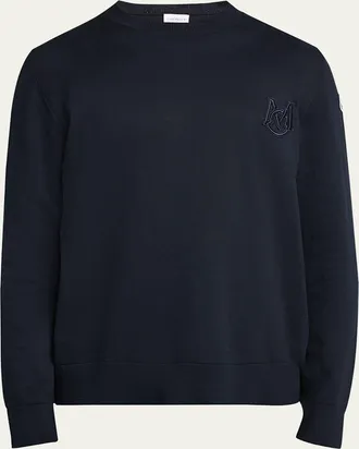 Moncler Mens Logo Crewneck Sweater