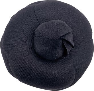 Chanel Vintage stoffen broche Camelia