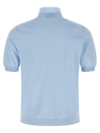 Prada Lightweight Cotton Sweater - Light Blue