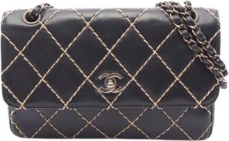 Chanel Pre-owned Wild Stitch Handbag - Dames - Vintage Schoudertas - Zwart - ONE Size - Leer - Vintage