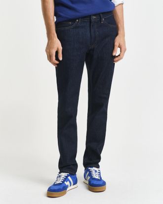 GANT Men Slim Fit Jeans (34/36) DARK BLUE