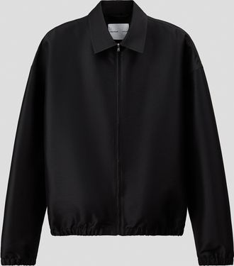 H&M Shacket in Loose Fit - Schwarz