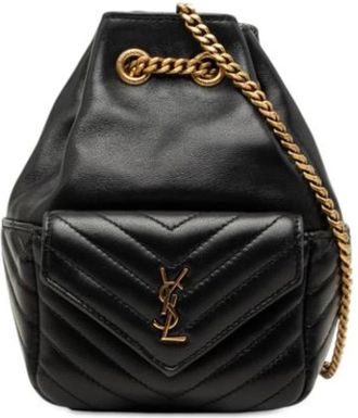 Saint Laurent Pre-owned Cuero bolsos-de-hombro - Pre-owned - Mujer - Negro - ONE SIZE