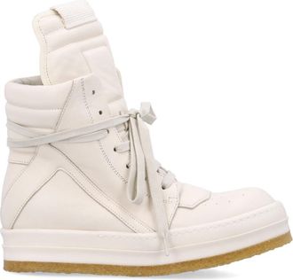 Rick Owens Off White High Top Sneakers
