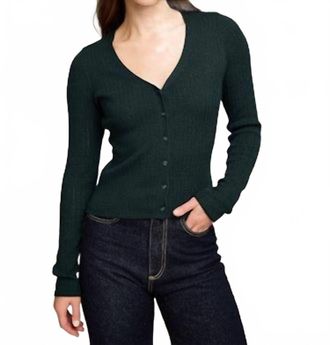 Gentle Fawn Mia Long Sleeve Sweater In Wintergreen