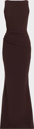 La Petite Robe Di Chiara Boni Ajour Bateau-Neck Mermaid Gown