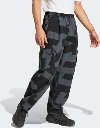 ADIDAS TERREX Outdoorhose ADIDAS TERREX XPLORIC PRINTED, Herren, Gr. XL, N-Gr, schwarz, carbon, grau six, grau four, normal, gr., Obermaterial: 93% Polyamid, 7% Ela