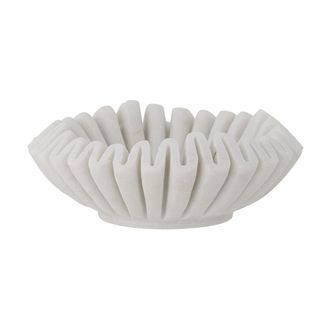 Bloomingville Harmonia Bol Vac&iacute;a Bolsillos M&aacute;rmol Blanco Esculpido
