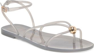 Dolce Vita Kenley Ankle Strap Jelly Sandal in Smoke Jelly at Nordstrom, Size 10