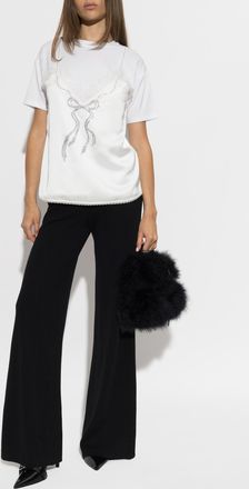 Blumarine Wool Trousers, Womens, Black