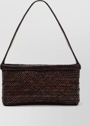 Maneb&igrave; woven basket shoulder bag