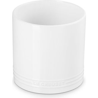 LE CREUSET Signature Stoneware Utensil Crock in White at Nordstrom