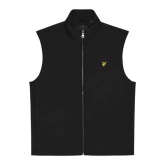 Lyle & Scott Vests, male, Black, Size: XL Softshell Gilet