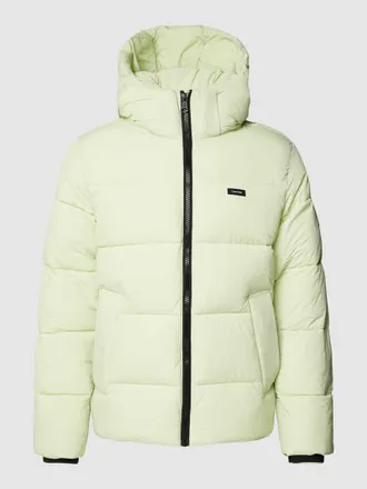 Calvin Klein Steppjacke mit Label-Patch in Neon Gruen, Größe XXL