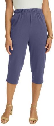 Jessica London Soft Ease Capri in Deep Dusk at Nordstrom, Size 28