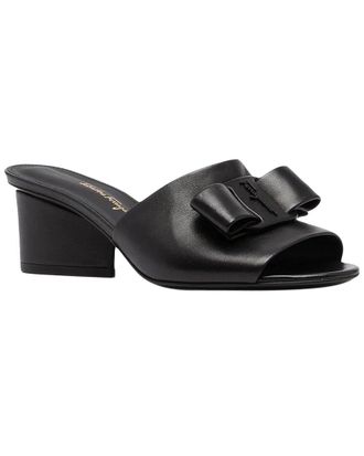 Ferragamo Viva Bow 6Mm Leather Slide