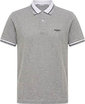 Baldinini Grey Cotton Men Mens Polo