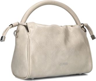Guess Tassen, Dames, Beige, ONE Size, Wol, Amys Trekkoord Crossbody Tas