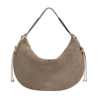 Coccinelle Thess Schoudertas - Dames - Tassen - Beige - Maat: ONE Size Leer
