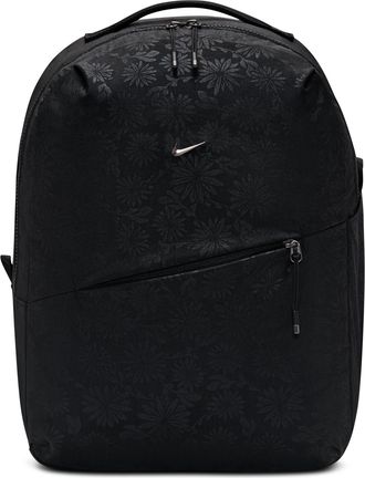 Nike Aura Floral 24L Backpack Black Gunmetal IQ1267-010