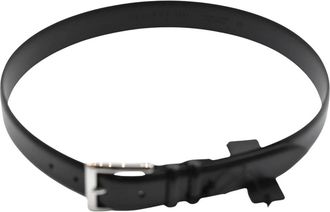 Orciani Klassieke Zwarte Leren Riem - Heren - Riemen - Zwart - 110 CM - Leer - Accessoires