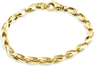 Pompeii3 Mens 14k Gold (19gram) or Platinum (31gram) 5.5mm Link Bracelet 8.25