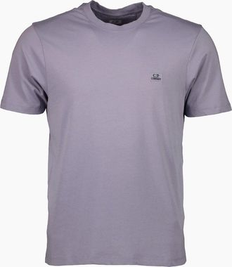 C.P. Company Mens Classic Logo Patch T-Shirt - Purple - Size: 46