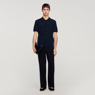 Sandro Openwork shirt