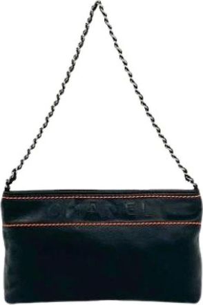 Chanel Pre-owned Shoulder Bags, female, Black, Size: ONE SIZE Pre-owned Vintage Shoulder Bag