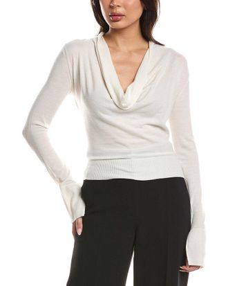 SIMKHAI Simkhai Natia Cowl Neck Wool-Blend Top
