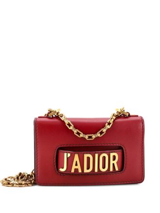 Dior Borsa a tracolla JAdior mini in pelle con battente - Rosso