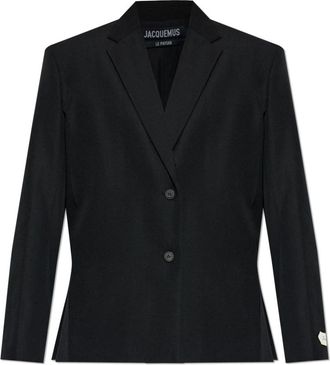 Jacquemus The Carr&eacute;e jacket - Dames - Blazers - Zwart - M - Katoen - Jassen