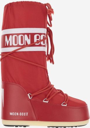 Moon Boot Kids Red Logo Boots