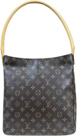 Louis Vuitton Pre-owned Monogram Shoulder Bag - Dames - Vintage Schoudertas - Bruin - ONE Size - Vintage