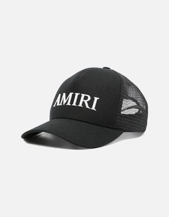Amiri Mens Amiri Core Logo Trucker Cap Black - Size: OS