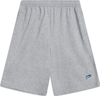 Li-Ning Double Embroidered Logo Shorts Grey AKST745-2