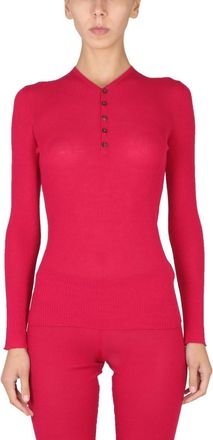 Dsquared2 Red Knitted V Neck Sweater