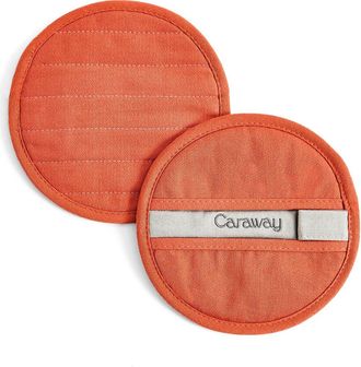 Caraway Set of 2 Cotton Potholders in Perracotta at Nordstrom
