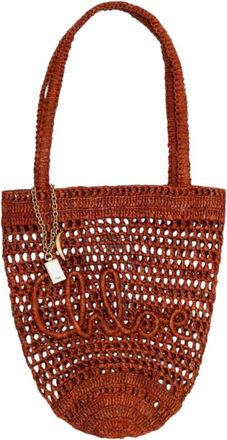 Chlo&eacute; Brown Summer Banana Small Tote