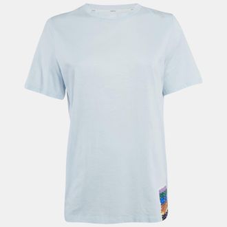 Zimmermann Blue Logo Applique Jersey T-Shirt